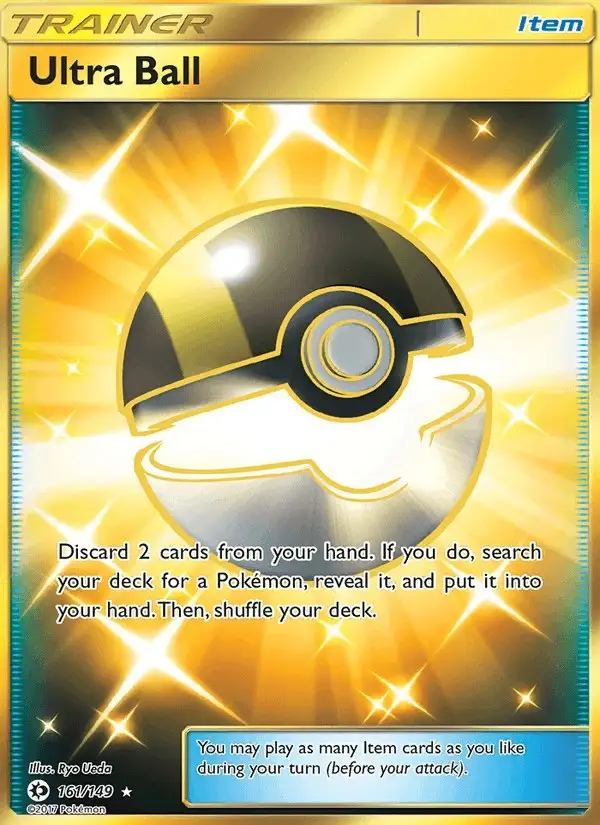 Ultra Ball #161 Sun & Moon PSA 10