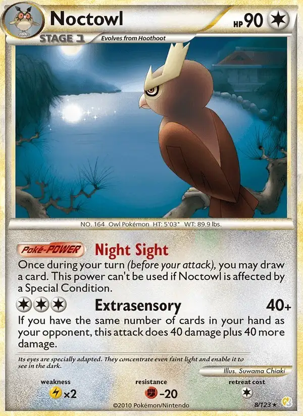 Noctowl #8 HeartGold SoulSilver PSA 10