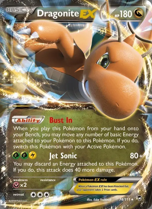 Dragonite EX #74 Furious Fists PSA 10