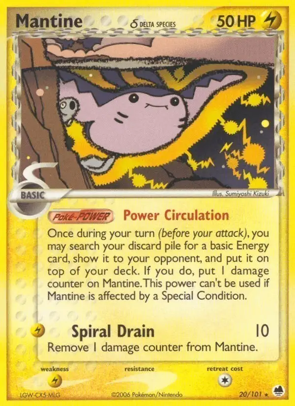 Mantine δ #20 Dragon Frontiers PSA 10