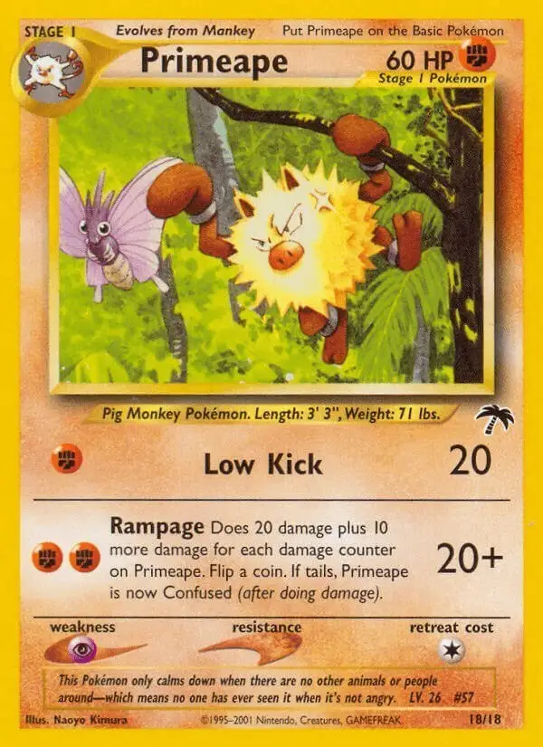 Primeape #18 Southern Islands PSA 10