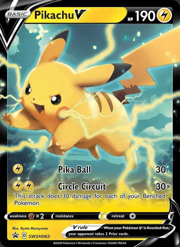Pikachu V #SWSH063 SWSH Black Star Promos PSA 10