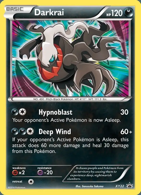 Darkrai #XY22 XY Black Star Promos PSA 10