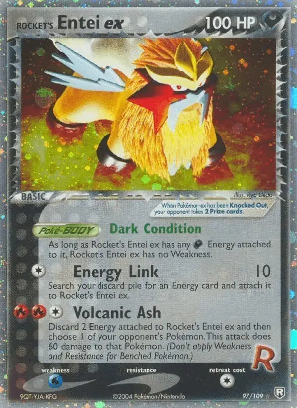 Rocket's Entei ex #97 Team Rocket Returns PSA 10