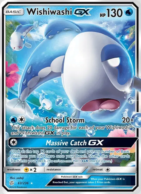 Wishiwashi GX #63 Cosmic Eclipse PSA 10