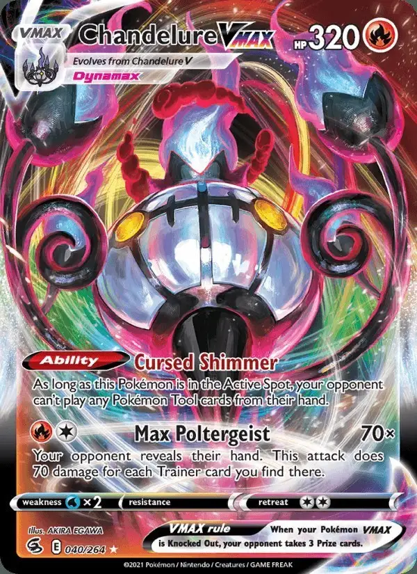 Chandelure VMAX #40 Fusion Strike PSA 10