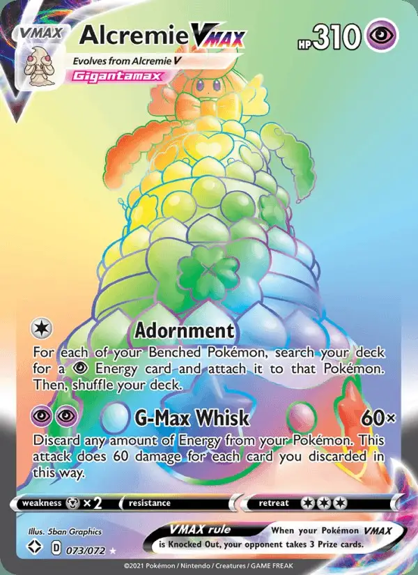 Alcremie VMAX #73 Shining Fates PSA 10
