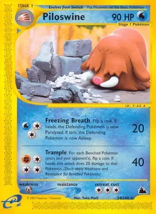 Piloswine #24 Skyridge PSA 10