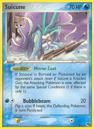 Suicune #4 POP Series 2 PSA 10