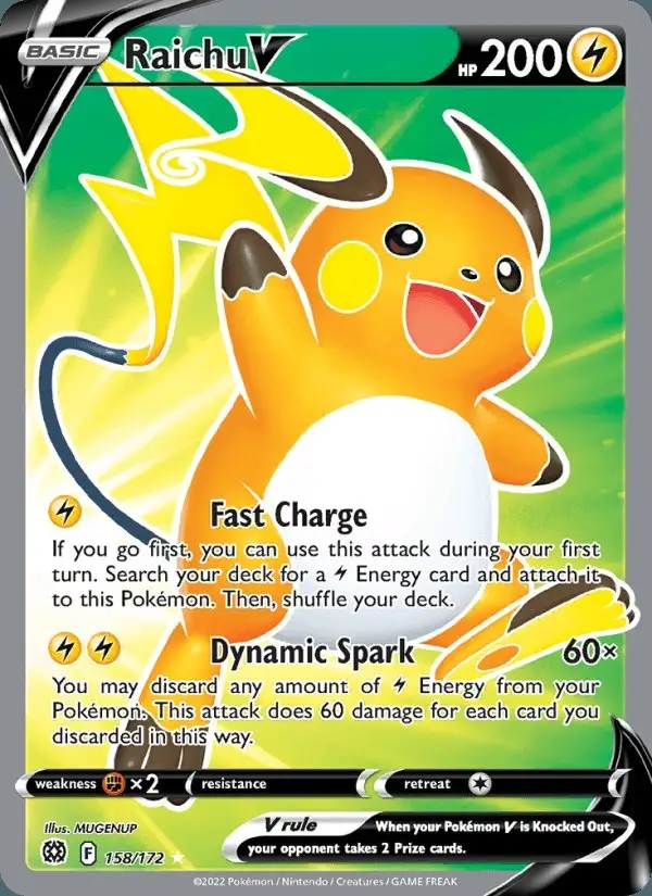 Raichu V #158 Brilliant Stars PSA 10