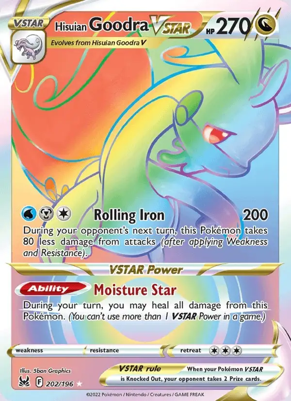 Hisuian Goodra VSTAR #202 Lost Origin PSA 10