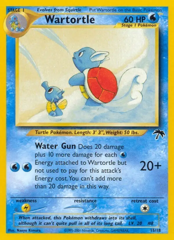 Wartortle #15 Southern Islands PSA 10