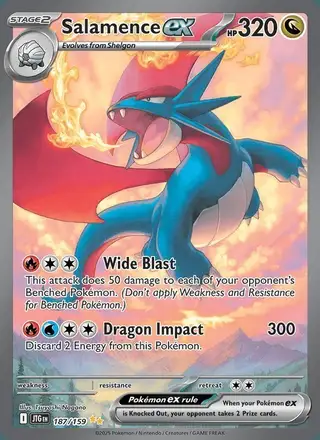 Salamence ex #187 Journey Together PSA 10