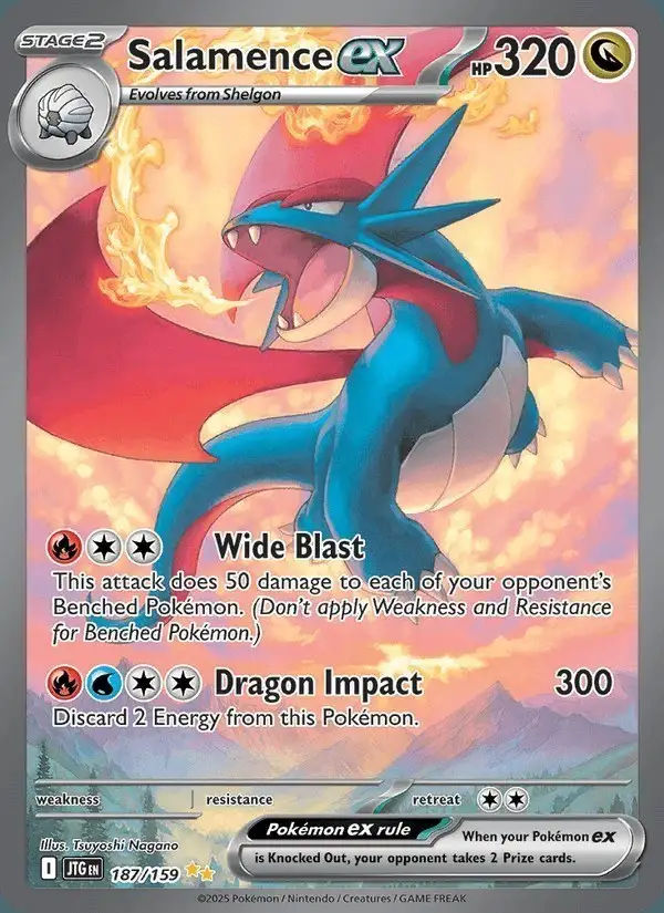 Salamence ex #187 Journey Together PSA 10