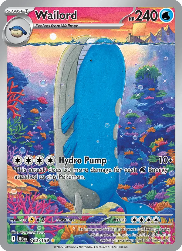 Wailord #162 Journey Together PSA 10