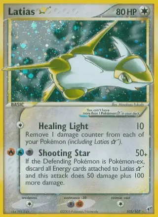 Latias ☆ #105 Deoxys PSA 10