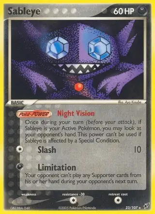 Sableye #23 Deoxys PSA 10