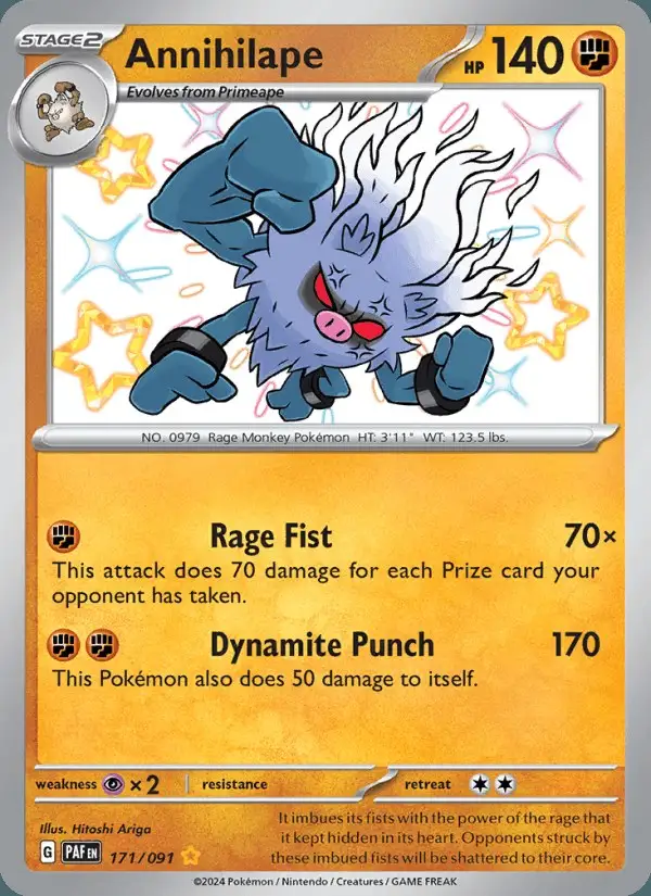 Annihilape #171 Paldean Fates PSA 10