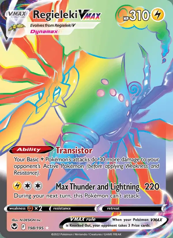 Regieleki VMAX #198 Silver Tempest PSA 10