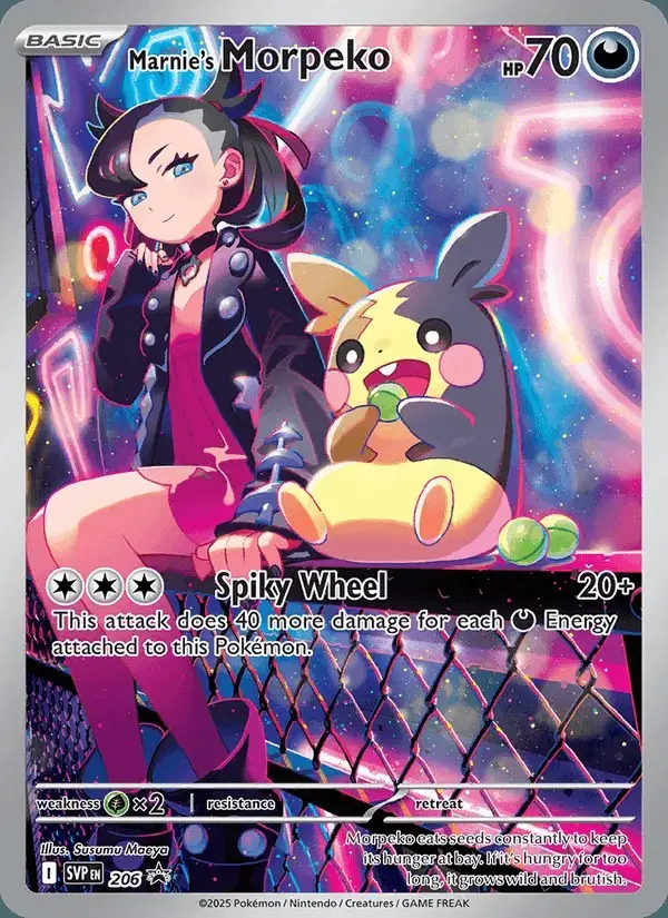 Marnie's Morpeko #206 SVP Black Star Promos PSA 10