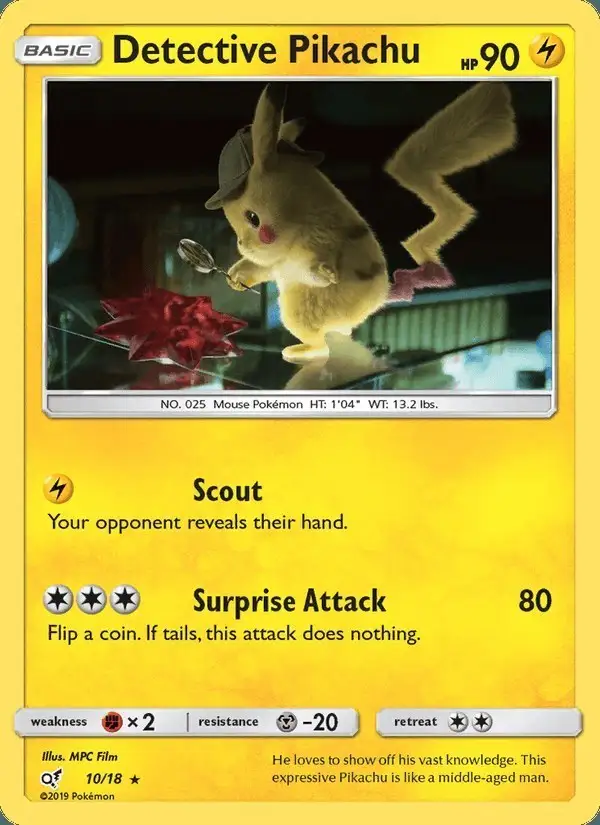 Detective Pikachu #10 Detective Pikachu PSA 10