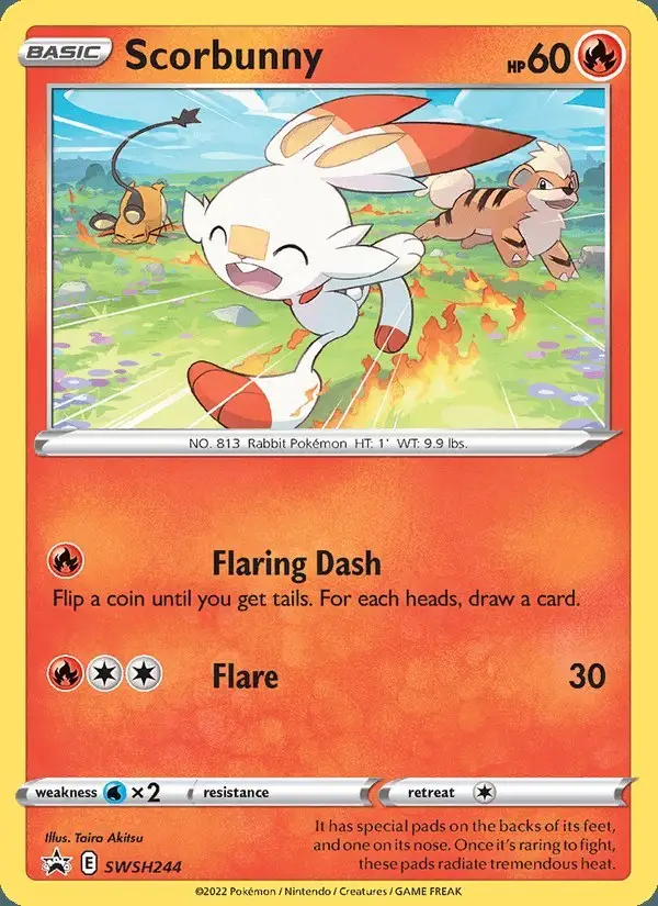 Scorbunny #SWSH244 SWSH Black Star Promos PSA 10