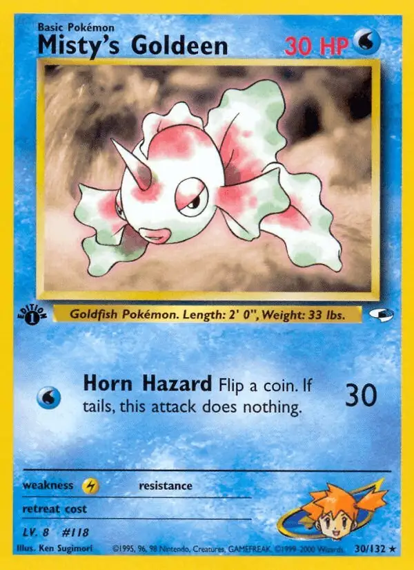 Misty's Goldeen #30 Gym Heroes PSA 10