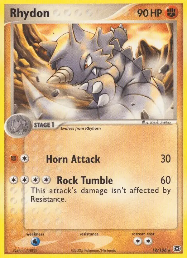Rhydon #19 Emerald PSA 10