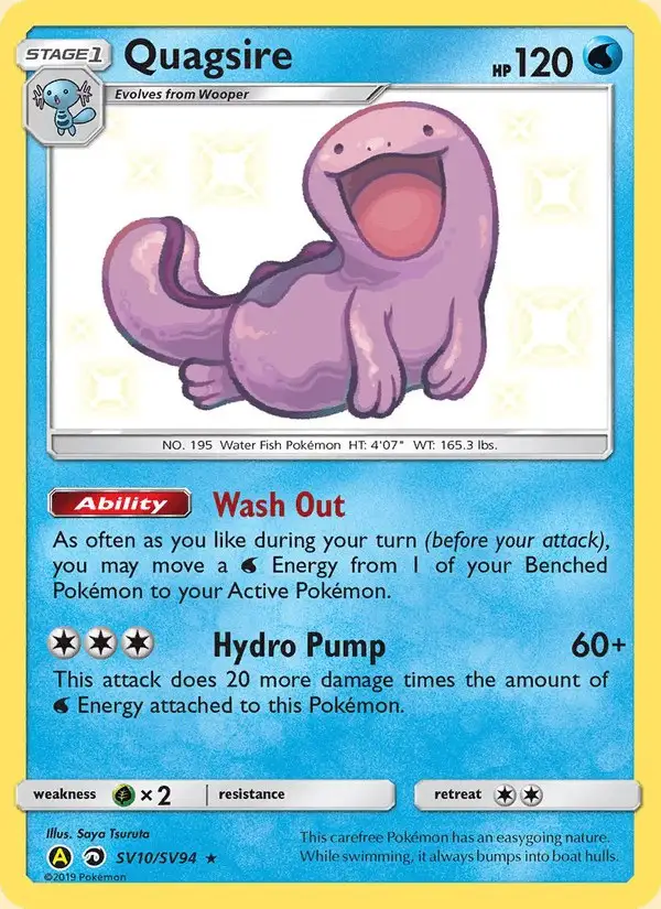 Quagsire #SV10 Hidden Fates Shiny Vault PSA 10