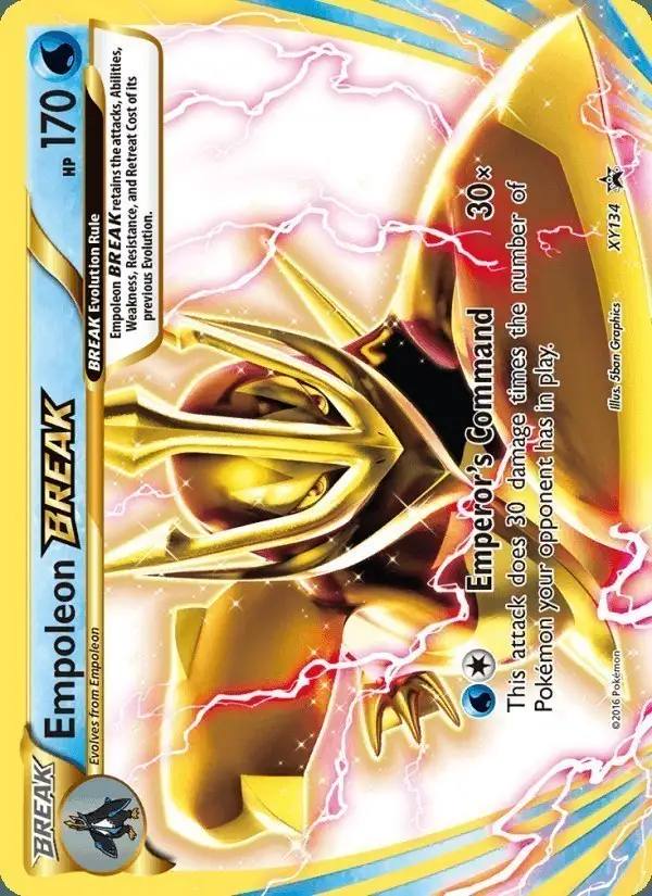 Empoleon BREAK #XY134 XY Black Star Promos PSA 10