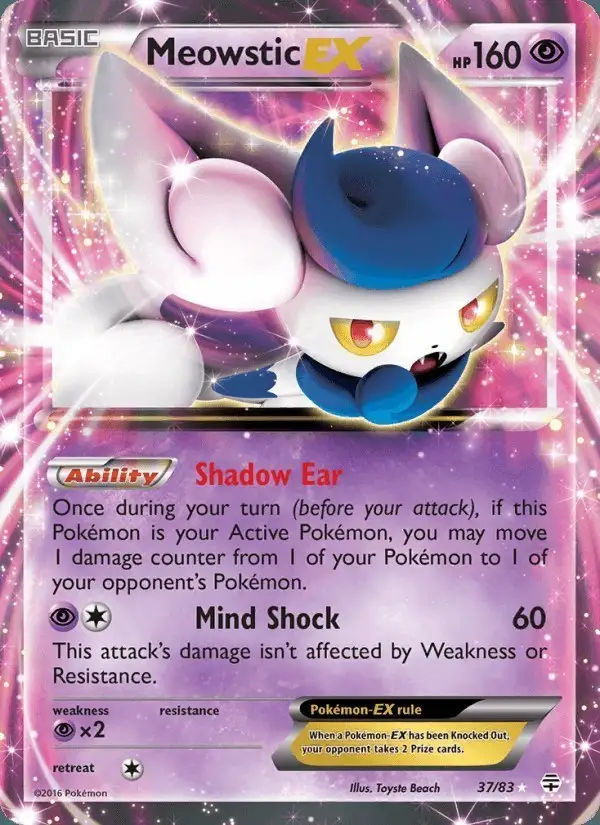Meowstic EX #37 Generations PSA 10