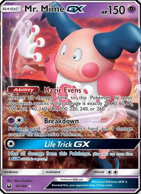 Mr. Mime GX #56 Celestial Storm PSA 10