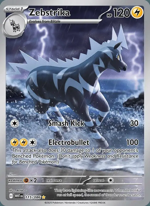 Zebstrika #115 White Flare PSA 10