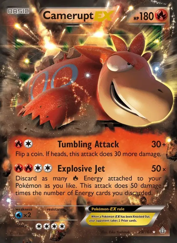 Camerupt EX #29 Primal Clash PSA 10
