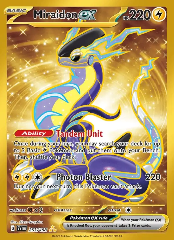 Miraidon ex #253 Scarlet & Violet PSA 10