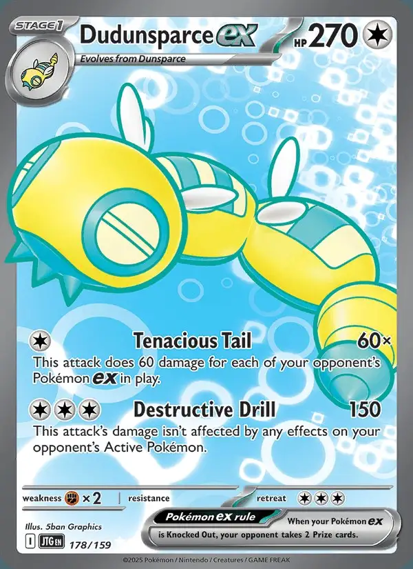 Dudunsparce ex #178 Journey Together PSA 10