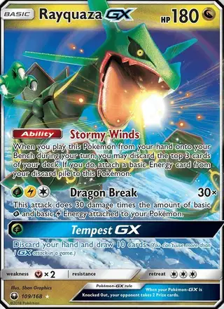 Rayquaza GX #109 Celestial Storm PSA 10