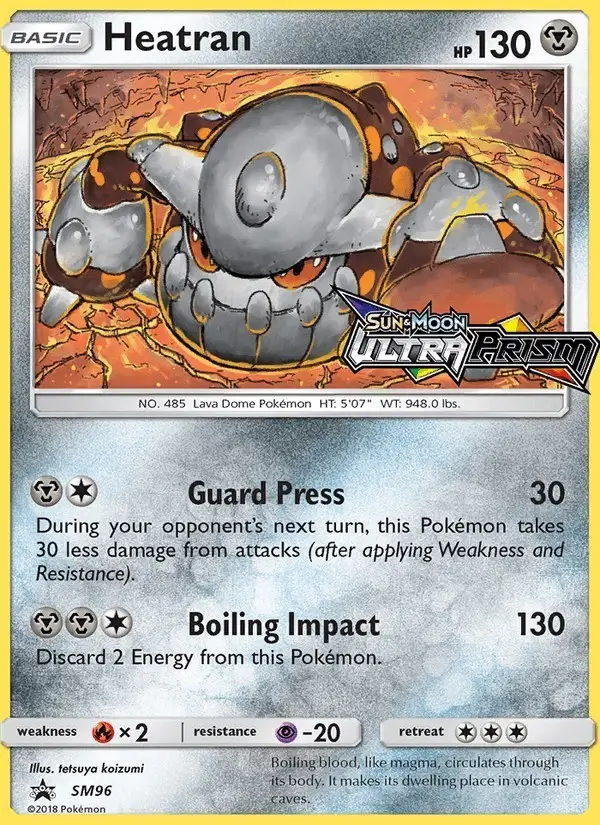Heatran #SM96 SM Black Star Promos PSA 10