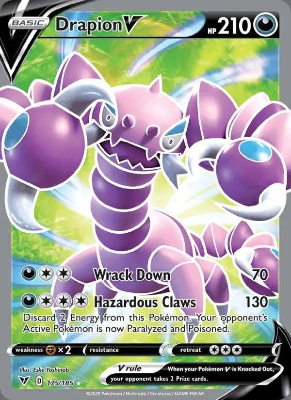 Drapion V #175 Vivid Voltage PSA 10