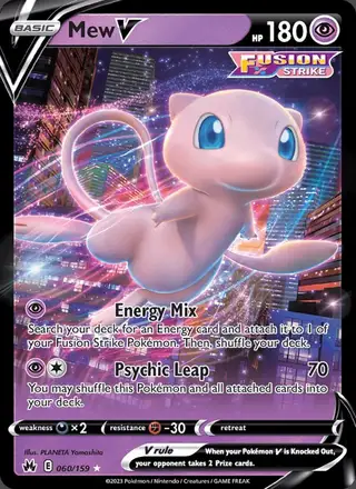 Mew V #060 Crown Zenith PSA 10