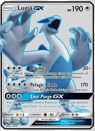 Lugia GX #207 Lost Thunder PSA 10