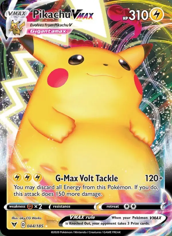 Pikachu VMAX #44 Vivid Voltage PSA 10