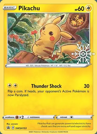 Pikachu #SWSH153 SWSH Black Star Promos PSA 10