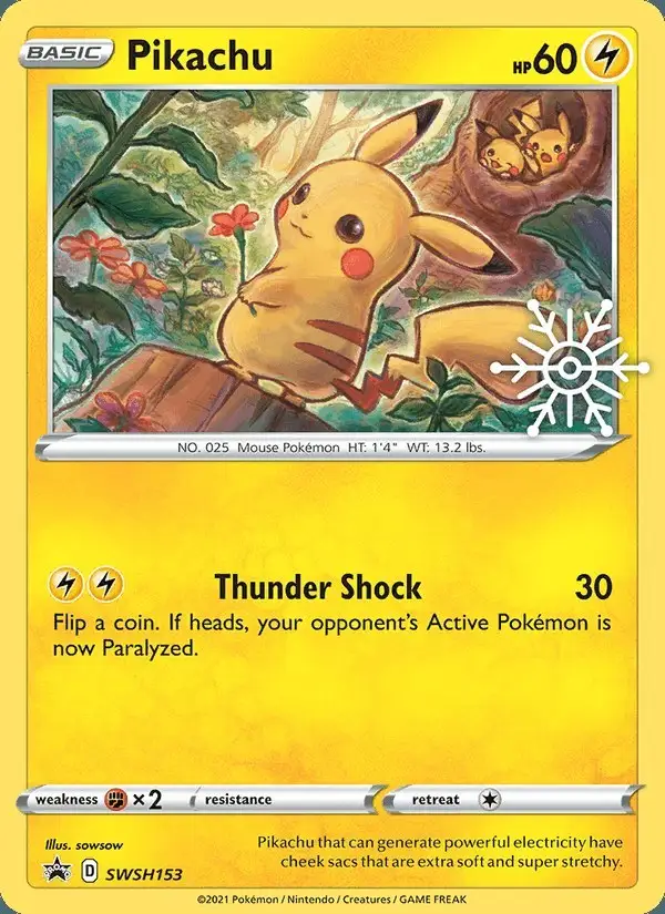 Pikachu #SWSH153 SWSH Black Star Promos PSA 10