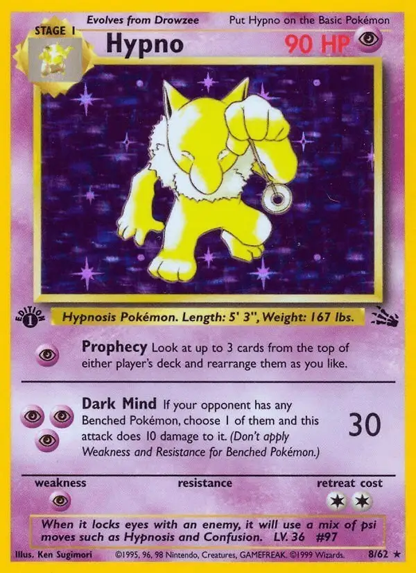Hypno #8 Fossil PSA 10