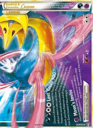 Darkrai & Cresselia LEGEND #100 Triumphant PSA 10