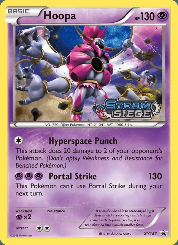 Hoopa #XY147 XY Black Star Promos PSA 10