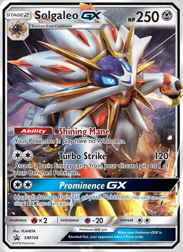 Solgaleo GX #SM104 SM Black Star Promos PSA 10