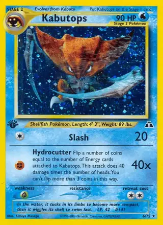 Kabutops #6 Neo Discovery PSA 10