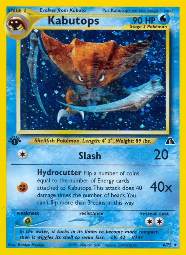 Kabutops #6 Neo Discovery PSA 10